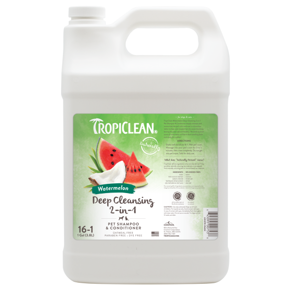 Tropiclean Watermelon Deep Cleansing 2-in-1 Shampoo & Conditioner - 1 Gallon Online Hot Sale