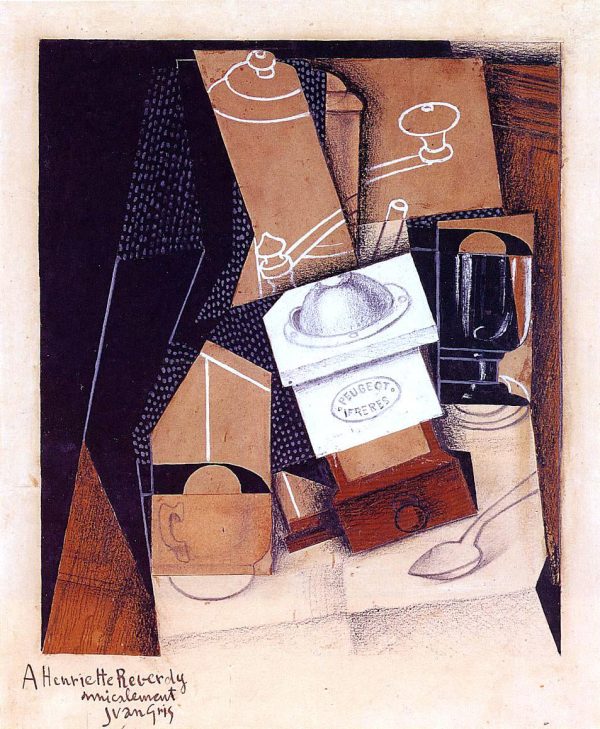 The Coffee Grinder by Juan Gris - Hand-Painted Oil Painting on Canvas Online Sale