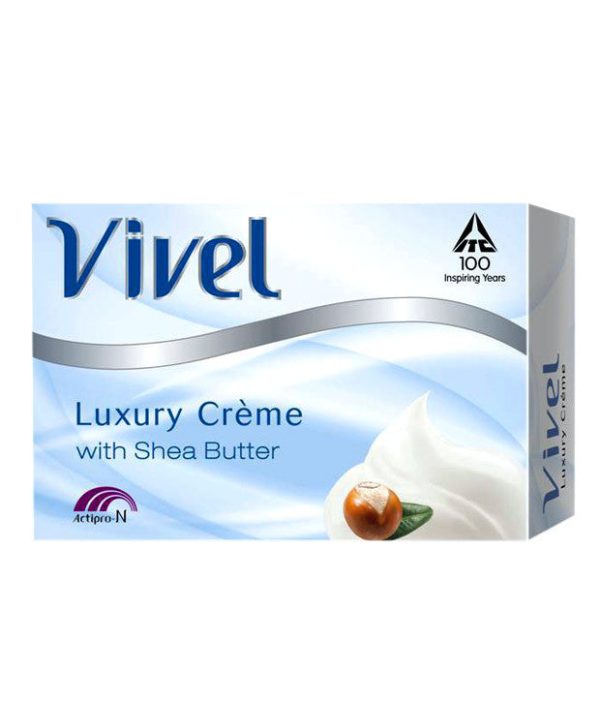 Vivel Bathing Soap - Luxury Creme Shea Butter, 75 gm Carton Online