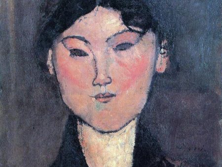 Woman s Head (also known as Rosalia) by Amedeo Modigliani - Hand-Painted Oil Painting on Canvas Online Hot Sale