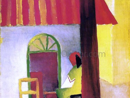 Turkish Cafe I by August Macke - Hand-Painted Oil Painting on Canvas Supply