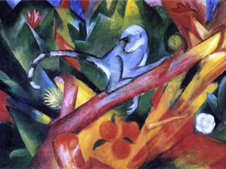 The Monkey by Franz Marc - Hand-Painted Oil Painting on Canvas Online