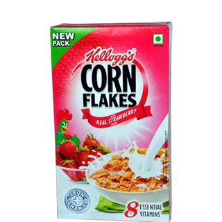 Kelloggs Corn Flakes - Real Strawberry Puree, Carton For Sale