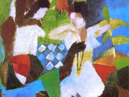 Turkish Jewel Trader by August Macke - Hand-Painted Oil Painting on Canvas Online Hot Sale