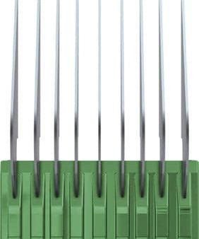 5-N-1 SS Snap On Comb Green #C - 7-8 In Cheap