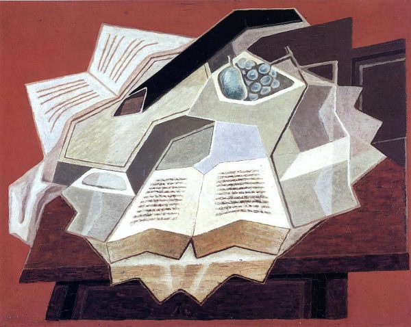 The Open Book by Juan Gris - Hand-Painted Oil Painting on Canvas Online Sale