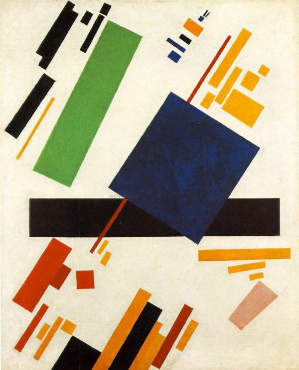 Suprematic Painting by Kazimir Malevich - Hand-Painted Oil Painting on Canvas Online Sale