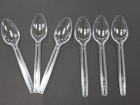 Disposal Plastic Spoons Packet - Clear, 100 spoons Sale