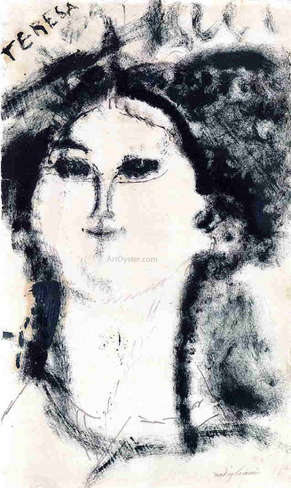 Teresa by Amedeo Modigliani - Hand-Painted Oil Painting on Canvas Online now