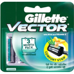 Gillette Cartridges - Vector Plus, 4 nos Pouch For Sale