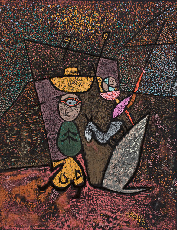 The Travelling Circus by Paul Klee - Hand-Painted Oil Painting on Canvas Fashion