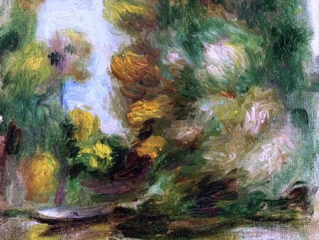 Banks of the River, a Boat by Pierre Auguste Renoir - Hand-Painted Oil Painting on Canvas on Sale