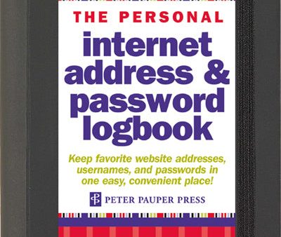 Internet Address & Password Logbook - Large Online Sale