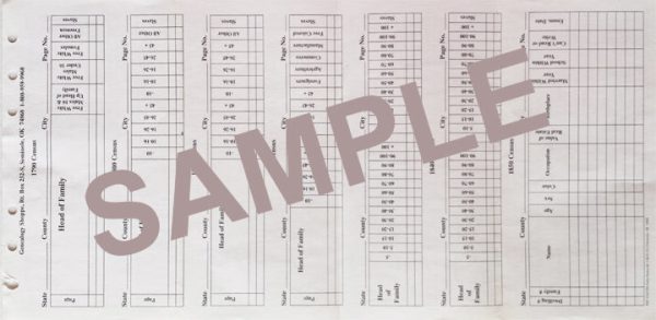 Mini Binder refill - Census form (CEN) For Cheap