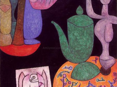 Untitled Still Life by Paul Klee - Hand-Painted Oil Painting on Canvas Online Hot Sale