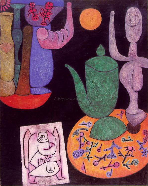 Untitled Still Life by Paul Klee - Hand-Painted Oil Painting on Canvas Online Hot Sale