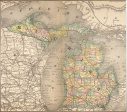 1884 Map of Michigan Fashion