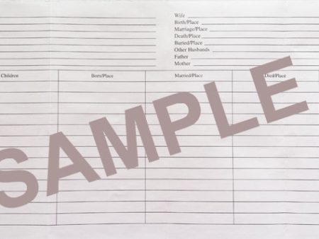 Mini Binder refill - Family Group form (FG). Online now