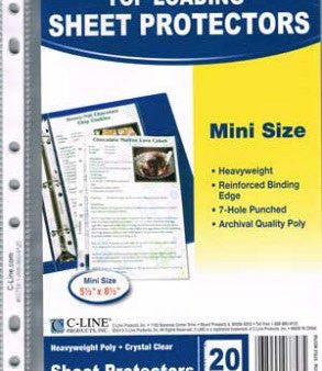 Top Loading 5-1 2  x 8-1 2  Mini Sheet Protectors Online