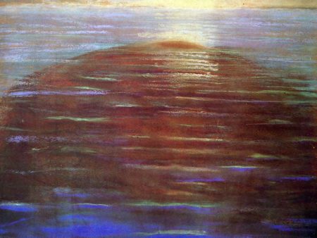 Sunrise by Mikalojus Ciurlionis - Hand-Painted Oil Painting on Canvas Online now