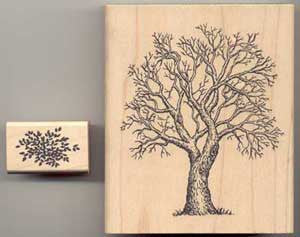 Large Tree and Folliage Stamp Online Sale