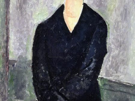 The Black Dress by Amedeo Modigliani - Hand-Painted Oil Painting on Canvas Supply