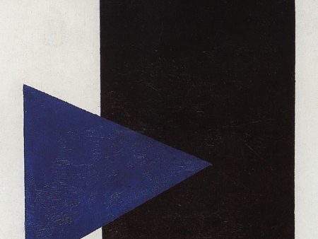 Suprematism with Blue Triangle and Black Square by Kazimir Malevich - Hand-Painted Oil Painting on Canvas Cheap