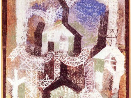 Summer Houses by Paul Klee - Hand-Painted Oil Painting on Canvas Online Sale