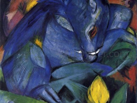 Wild Pigs (Boar and Sow) by Franz Marc - Hand-Painted Oil Painting on Canvas Online now