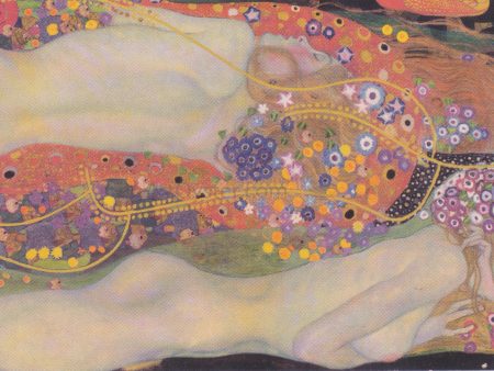 Watersnakes II by Gustav Klimt - Hand-Painted Oil Painting on Canvas For Discount