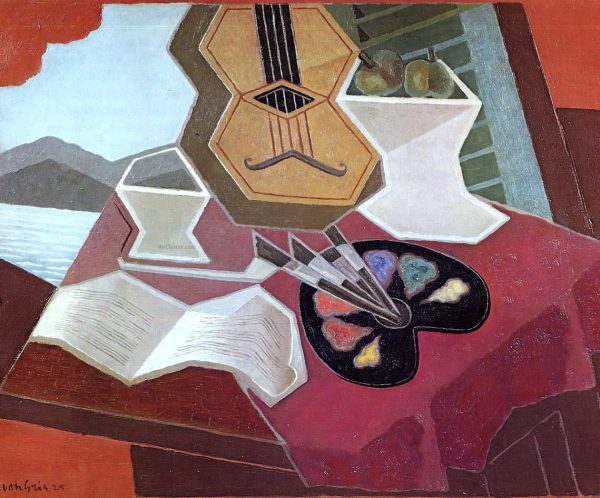 Table Overlooking the Sea by Juan Gris - Hand-Painted Oil Painting on Canvas Online now