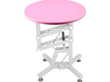 Pet-Agree Round Air Lift Table - Pink Top For Sale