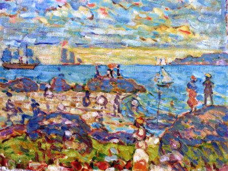 The Point, Gloucester by Maurice Prendergast - Hand-Painted Oil Painting on Canvas Online