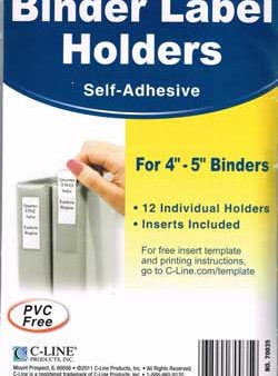 Binder Label Holders 4  - 5  Discount