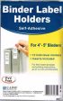 Binder Label Holders 4  - 5  Discount