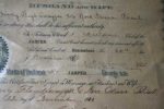 Marriage License of Harry Floyd Swaysee and Nora Odessa Poisel, Jasper County, Indiana - 1910 Online Hot Sale