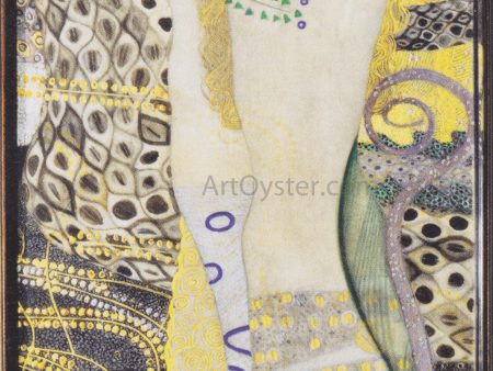 Watersnakes by Gustav Klimt - Hand-Painted Oil Painting on Canvas Online now