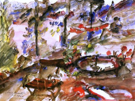 Walchensee Landscape by Lovis Corinth - Hand-Painted Oil Painting on Canvas Online Sale