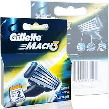 Gillette Mach 3 - Shaving Cartridges, 2 nos Carton , 4 nos Carton , 12 nos Carton For Cheap