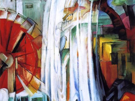 The Enchanted Mill by Franz Marc - Hand-Painted Oil Painting on Canvas Fashion