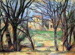 Trees and Houses by Paul Cezanne - Hand-Painted Oil Painting on Canvas For Cheap