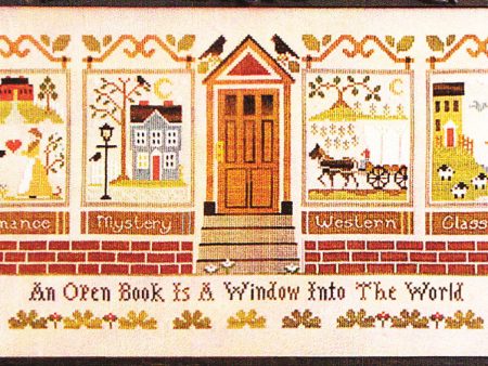 The Library in Cross Stitch Fashion