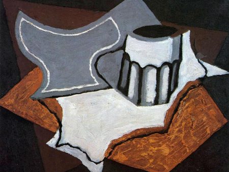 The Goblet by Juan Gris - Hand-Painted Oil Painting on Canvas Hot on Sale