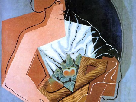 Woman With Basket by Juan Gris - Hand-Painted Oil Painting on Canvas Cheap