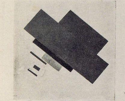 Suprematic Track by Kazimir Malevich - Hand-Painted Oil Painting on Canvas Discount