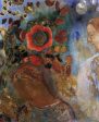 Two Young Girls among the Flowers by Odilon Redon - Hand-Painted Oil Painting on Canvas Cheap