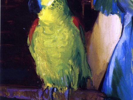 A Parrot by George Wesley Bellows - Hand-Painted Oil Painting on Canvas For Sale