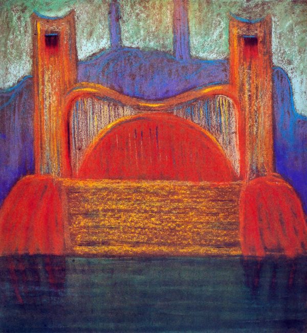 Wrath I by Mikalojus Ciurlionis - Hand-Painted Oil Painting on Canvas on Sale