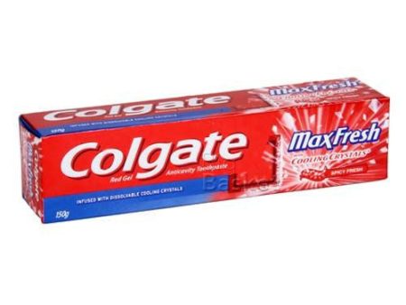 Colgate Toothpaste - Max Fresh Cooling Crystals Red Gel (Spicy Fresh) For Discount