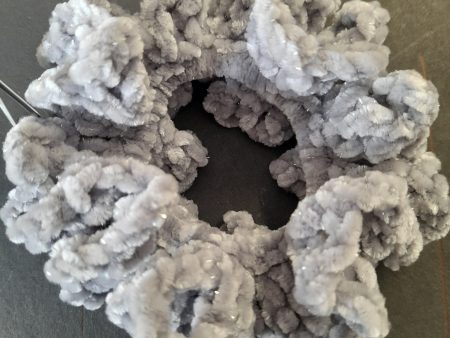 SCRUNCHIE - Silver For Cheap